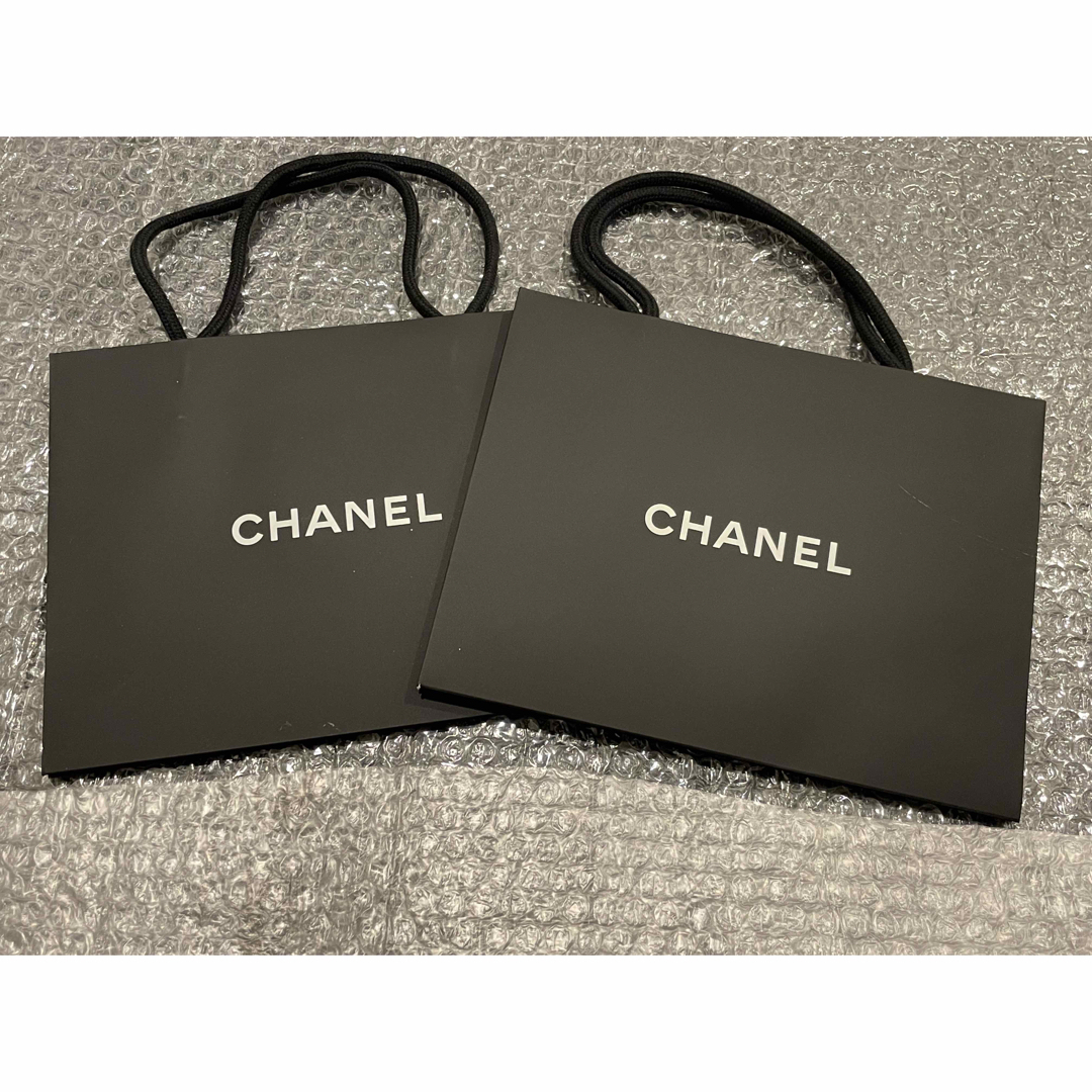 CHANEL ショップ袋 シャネル　ショッパー　黒　ブラック　新品　バッグ　紙袋