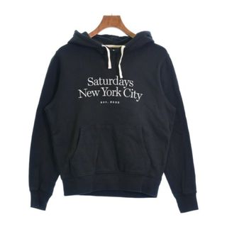 サタデーズサーフニューヨークシティー(SATURDAYS SURF NYC)のSATURDAYS SURF NYC パーカー S 黒 【古着】【中古】(パーカー)