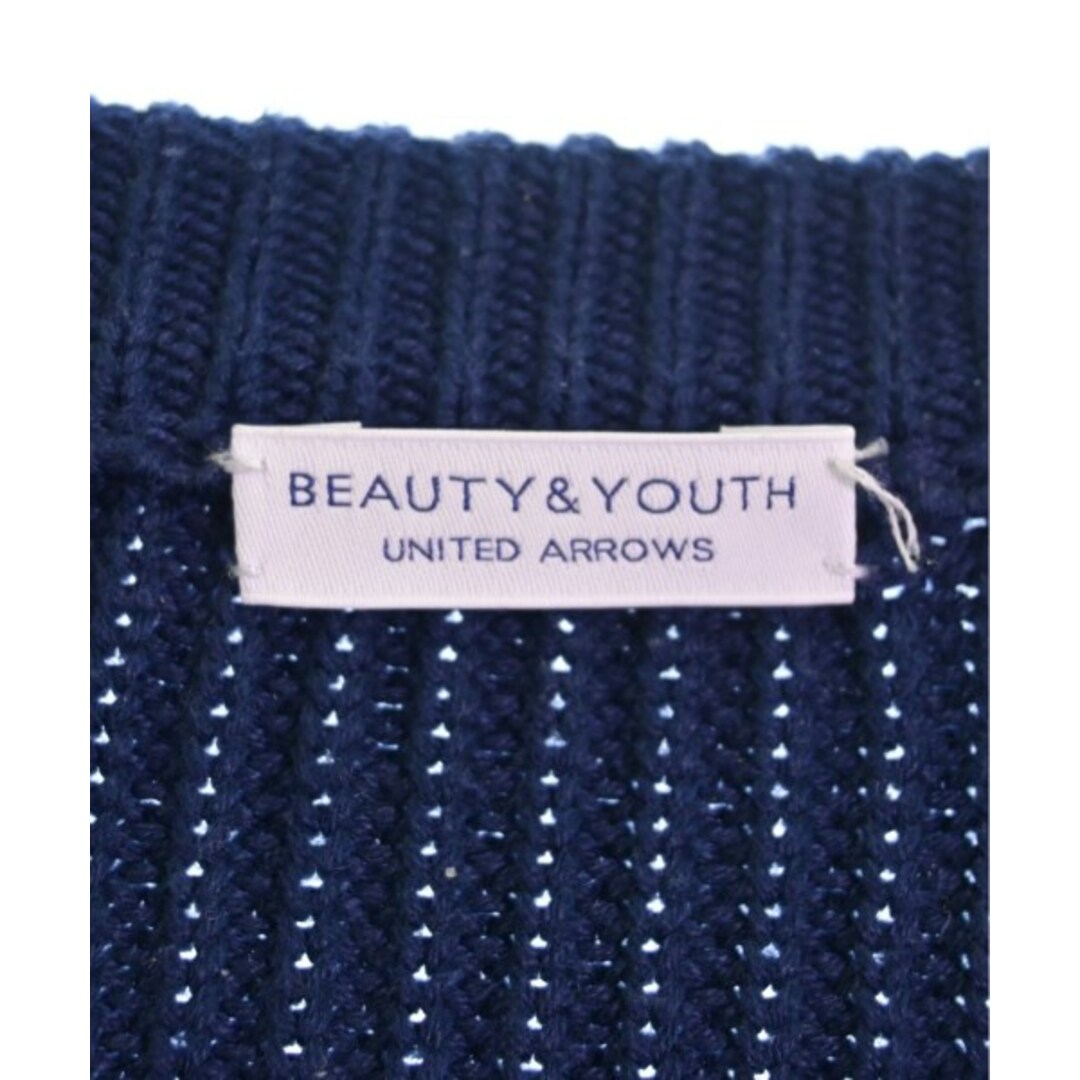 BEAUTY&YOUTH UNITED ARROWS(ビューティアンドユースユナイテッドアローズ)のBEAUTY&YOUTH UNITED ARROWS ニット・セーター S 紺 【古着】【中古】 メンズのトップス(ニット/セーター)の商品写真