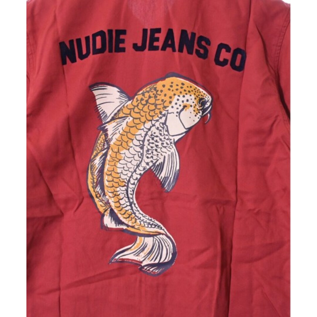 Nudie Jeans(ヌーディジーンズ)のNudie Jeans ヌーディージーンズ カジュアルシャツ S 赤 【古着】【中古】 メンズのトップス(シャツ)の商品写真