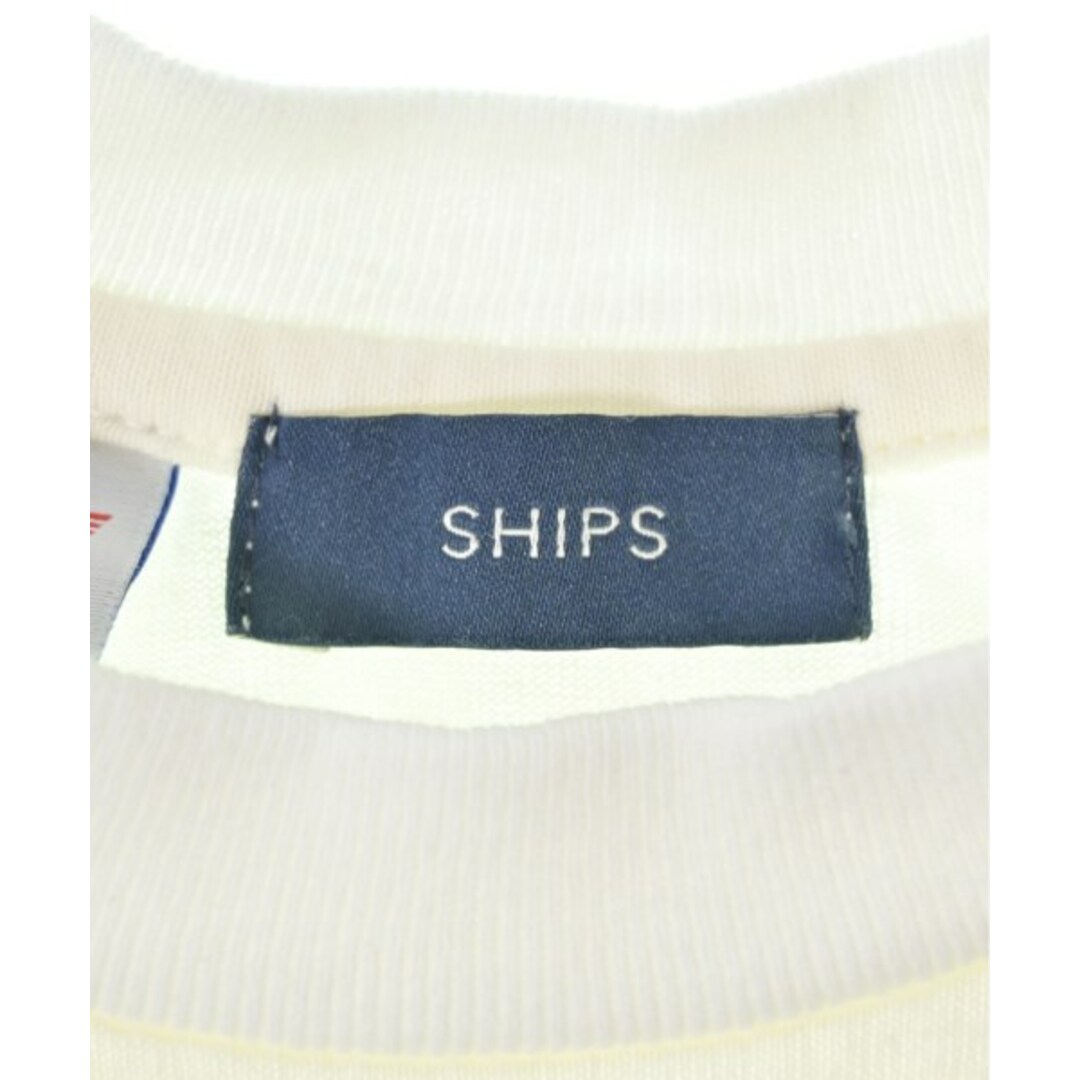 SHIPS(シップス)のSHIPS シップス Tシャツ・カットソー M 白 【古着】【中古】 レディースのトップス(カットソー(半袖/袖なし))の商品写真