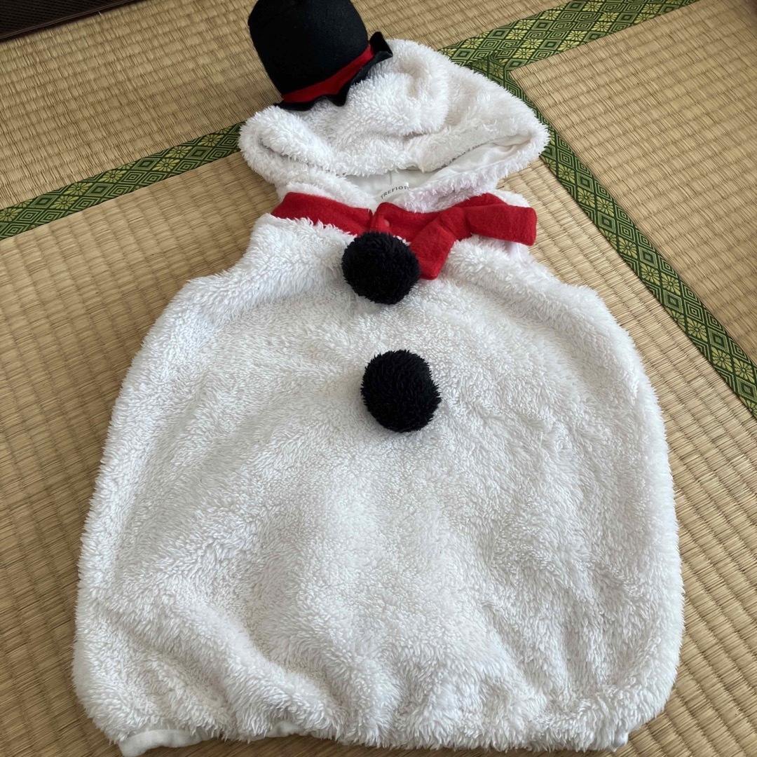 アカチャンホンポ(アカチャンホンポ)の雪だるま　　衣装　80センチ〜90センチ エンタメ/ホビーのコスプレ(衣装)の商品写真