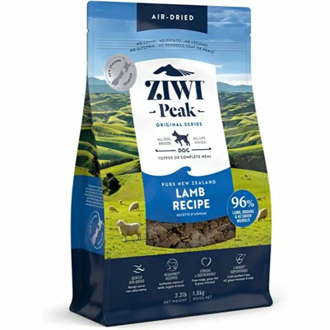 ZIWI(ジウィピーク)のZiwiPeak（ジウィピーク）ドッグフード ラム 4kg 犬 エアドライ その他のペット用品(犬)の商品写真