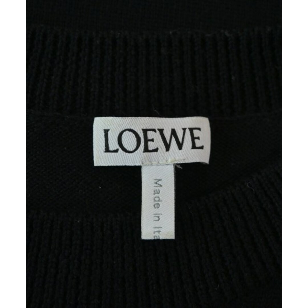 LOEWE - LOEWE ロエベ ニット・セーター S 黒xベージュ 【古着 LOEWE - LOEWE ロエベ ニット・セーター S 黒xベージュ 【古着