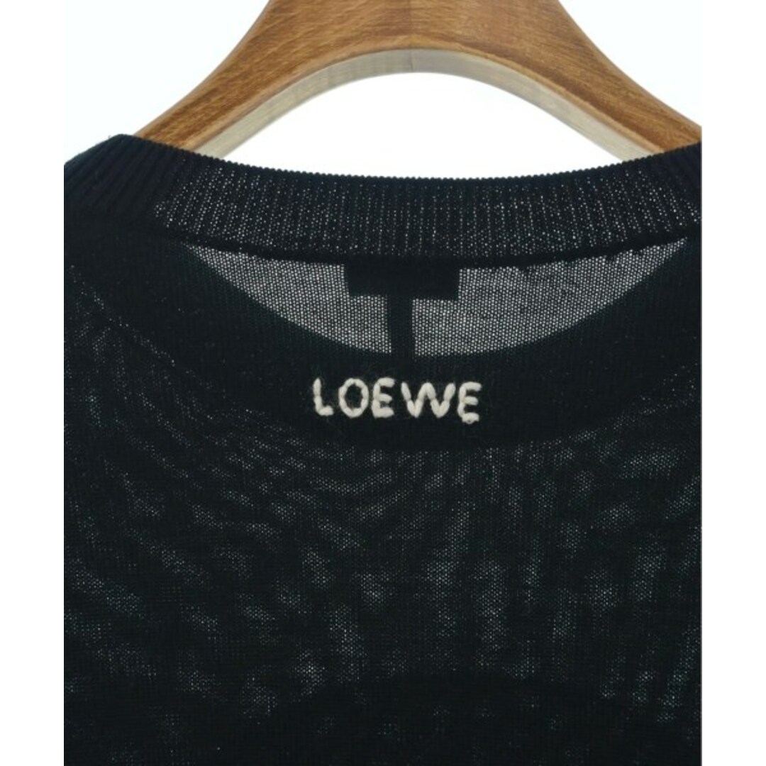LOEWE - LOEWE ロエベ ニット・セーター S 黒xベージュ 【古着 LOEWE - LOEWE ロエベ ニット・セーター S 黒xベージュ 【古着