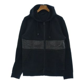 ランバン(LANVIN)のLANVIN ランバン パーカー XS 紺xグレーx黒等(千鳥格子) 【古着】【中古】(パーカー)