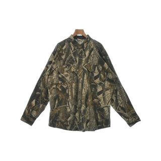 ウールリッチ(WOOLRICH)のWOOLRICH ウールリッチ カジュアルシャツ XL ベージュx茶等(総柄) 【古着】【中古】(シャツ)