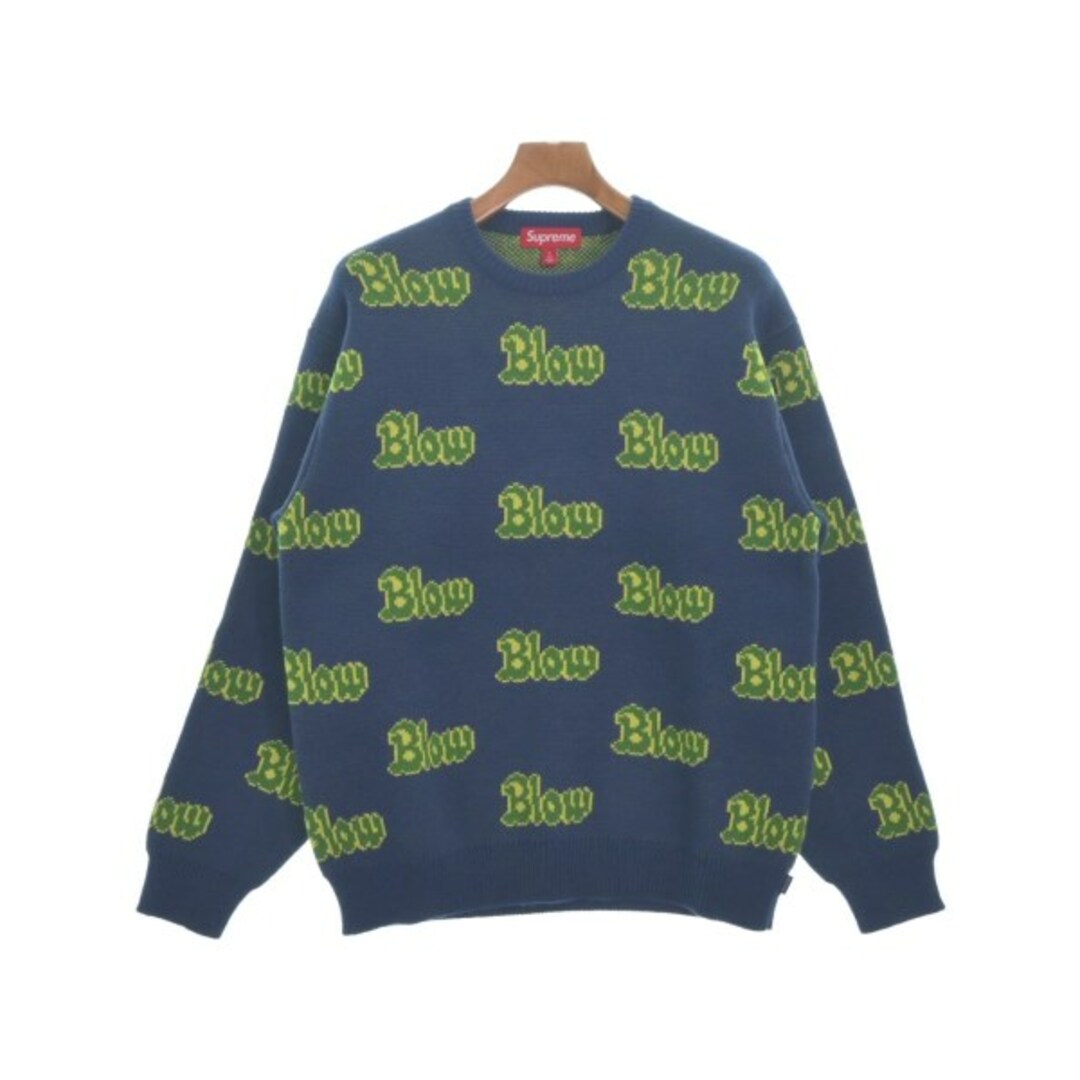 Supreme - Supreme シュプリーム ニット・セーター S 青x黄x緑 Supreme - Supreme シュプリーム ニット・セーター S 青x黄x緑