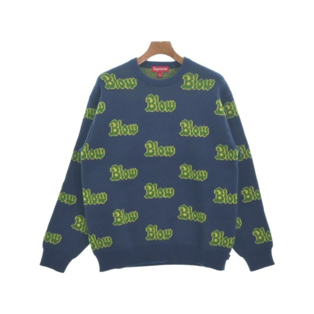 Supreme(シュプリーム)のSupreme シュプリーム ニット・セーター S 青x黄x緑(総柄) 【古着】【中古】 メンズのトップス(ニット/セーター)の商品写真