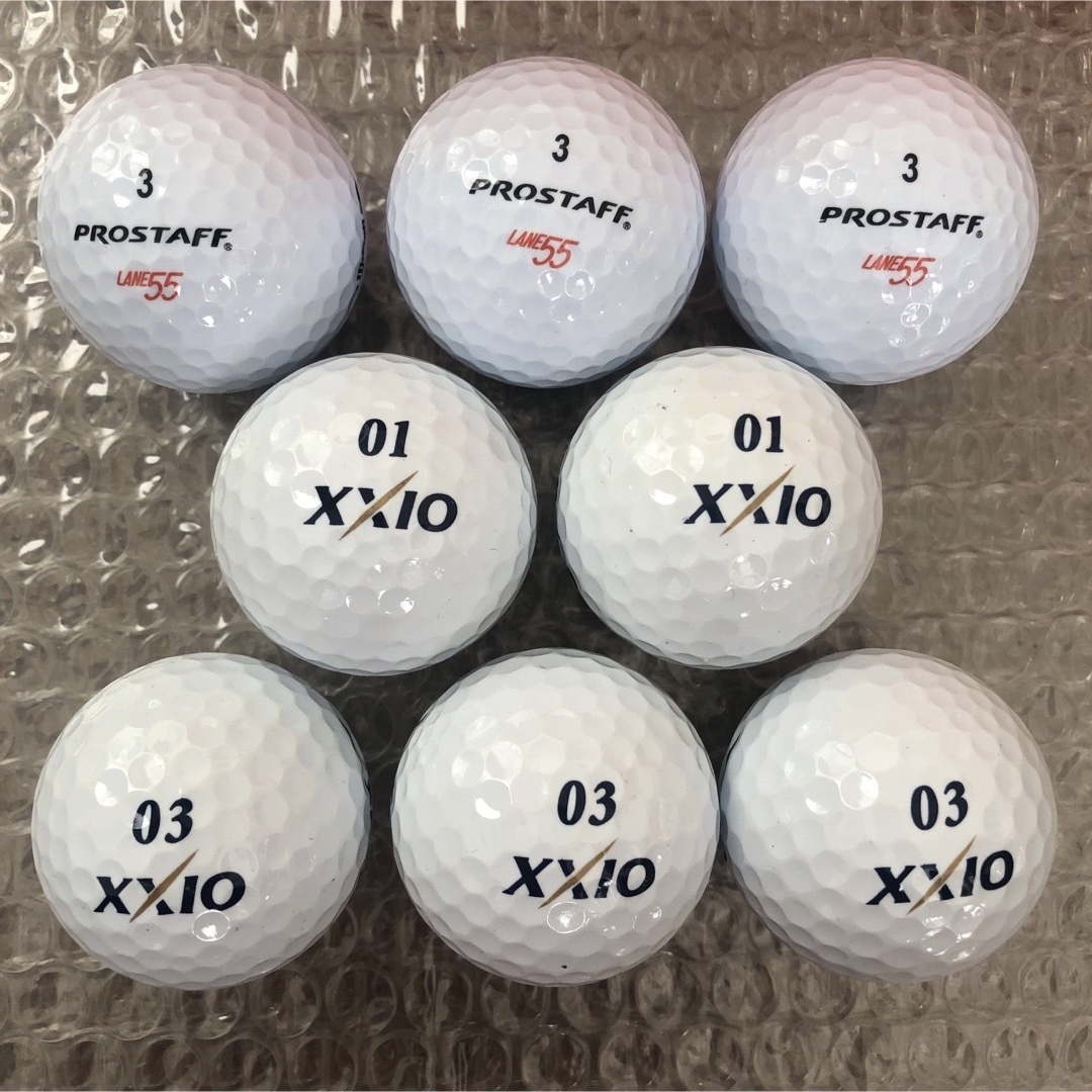 XXIO(ゼクシオ)のXXIO 01 03 wilson PROSTAFF ゴルフボール　8球 チケットのスポーツ(ゴルフ)の商品写真