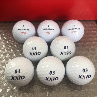 ゼクシオ(XXIO)のXXIO 01 03 wilson PROSTAFF ゴルフボール　8球(ゴルフ)