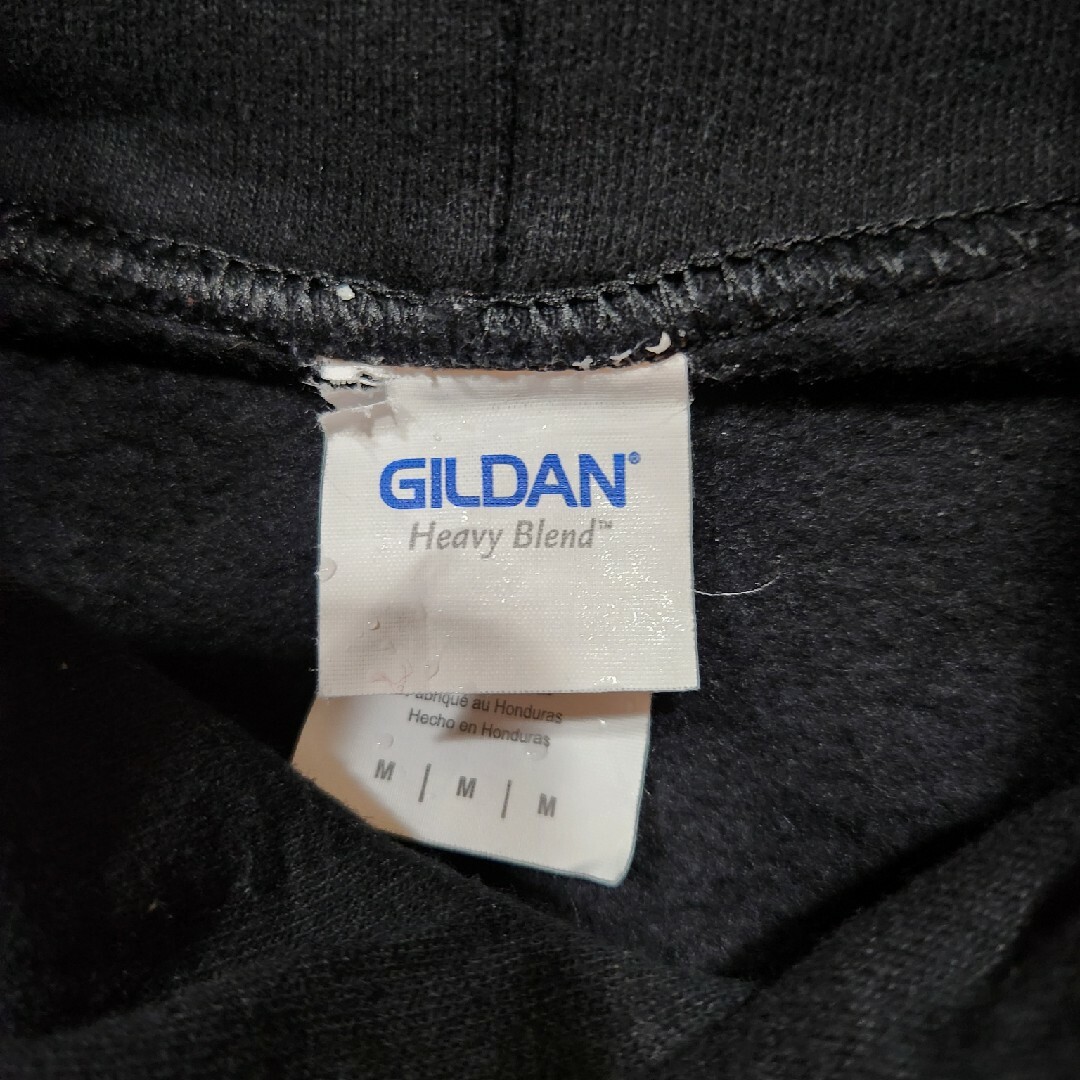 GILDAN(ギルタン)のGILDAN プリントパーカー ブラックギルダンM スウェットトレーナー メンズ メンズのトップス(パーカー)の商品写真