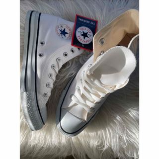 コンバース(CONVERSE)の新品未使用　25cm CONVERSE  オールスターカラーズ HI  ホワイト(スニーカー)