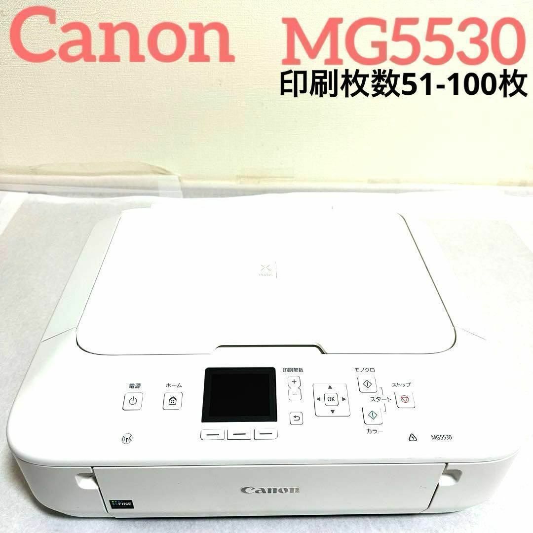 Canon PIXUS MG5530 印刷枚数100枚以下 ほぼ新品 キャノンPC/タブレット