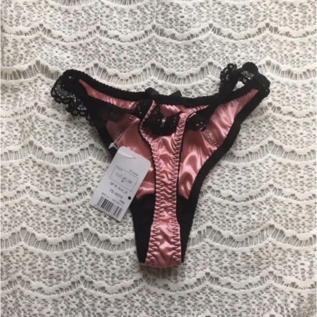 Absorle(アブソール)のアブソール Ｍ新品タグつるつる　Ｔバック　ピンク レディースの下着/アンダーウェア(ショーツ)の商品写真