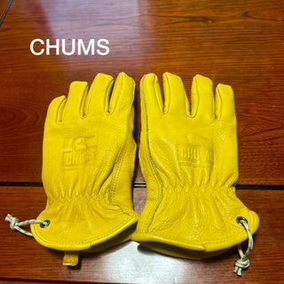 チャムス(CHUMS)のCHUMS牛皮革　手袋(手袋)