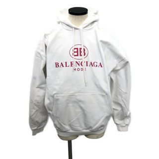 バレンシアガ(Balenciaga)のバレンシアガ ロゴプリントプルオーバーパーカー メンズ XS(パーカー)