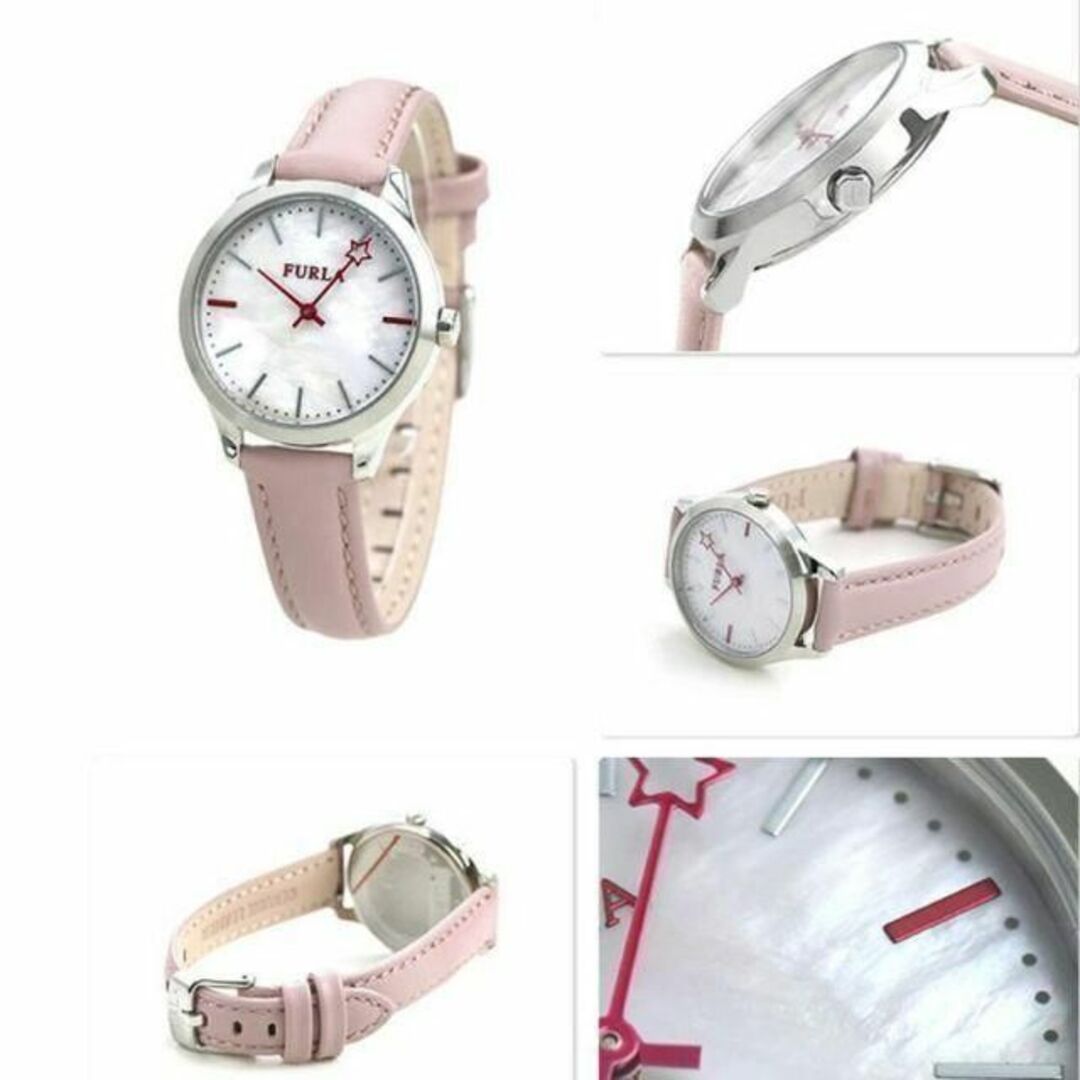 Furla(フルラ)の未使用 フルラ FURLA レディース 腕時計 ピンクシェル×ピンク 革ベルト レディースのファッション小物(腕時計)の商品写真