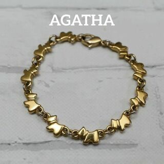 アガタ(AGATHA)の【匿名配送】 AGATHA アガタ ブレスレット ゴールド ロゴ シンプル(ブレスレット/バングル)
