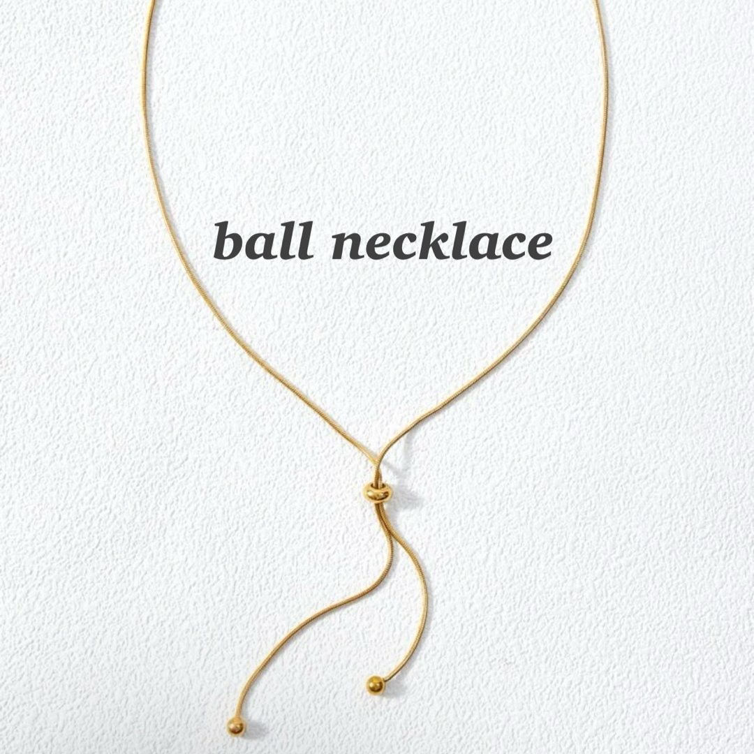 ball necklace レディースのアクセサリー(ネックレス)の商品写真