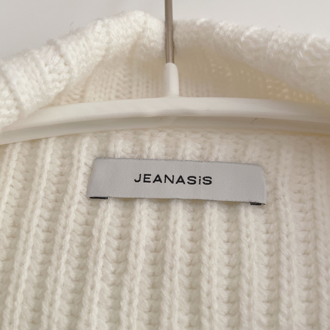 JEANASIS(ジーナシス)の再お値下げ【美品】JEANASIS   ZIP付きニットマフラー 5500円 レディースのファッション小物(マフラー/ショール)の商品写真