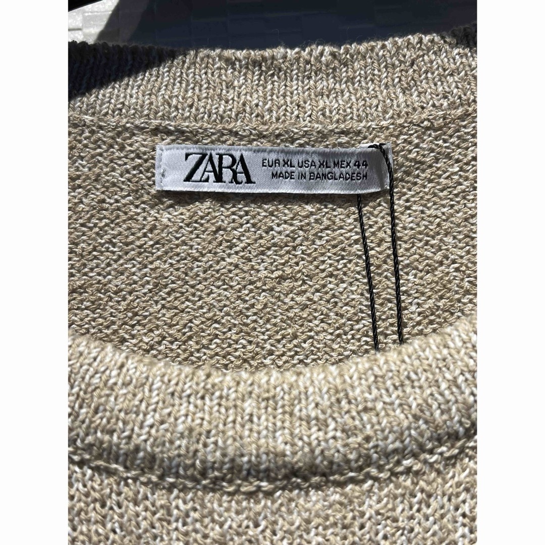 ZARA(ザラ)の◇ZARA◇ザラ◇半袖◇ニットTシャツ◇US◇ＸＬサイズ◇未使用タグ付き◇ メンズのトップス(Tシャツ/カットソー(半袖/袖なし))の商品写真