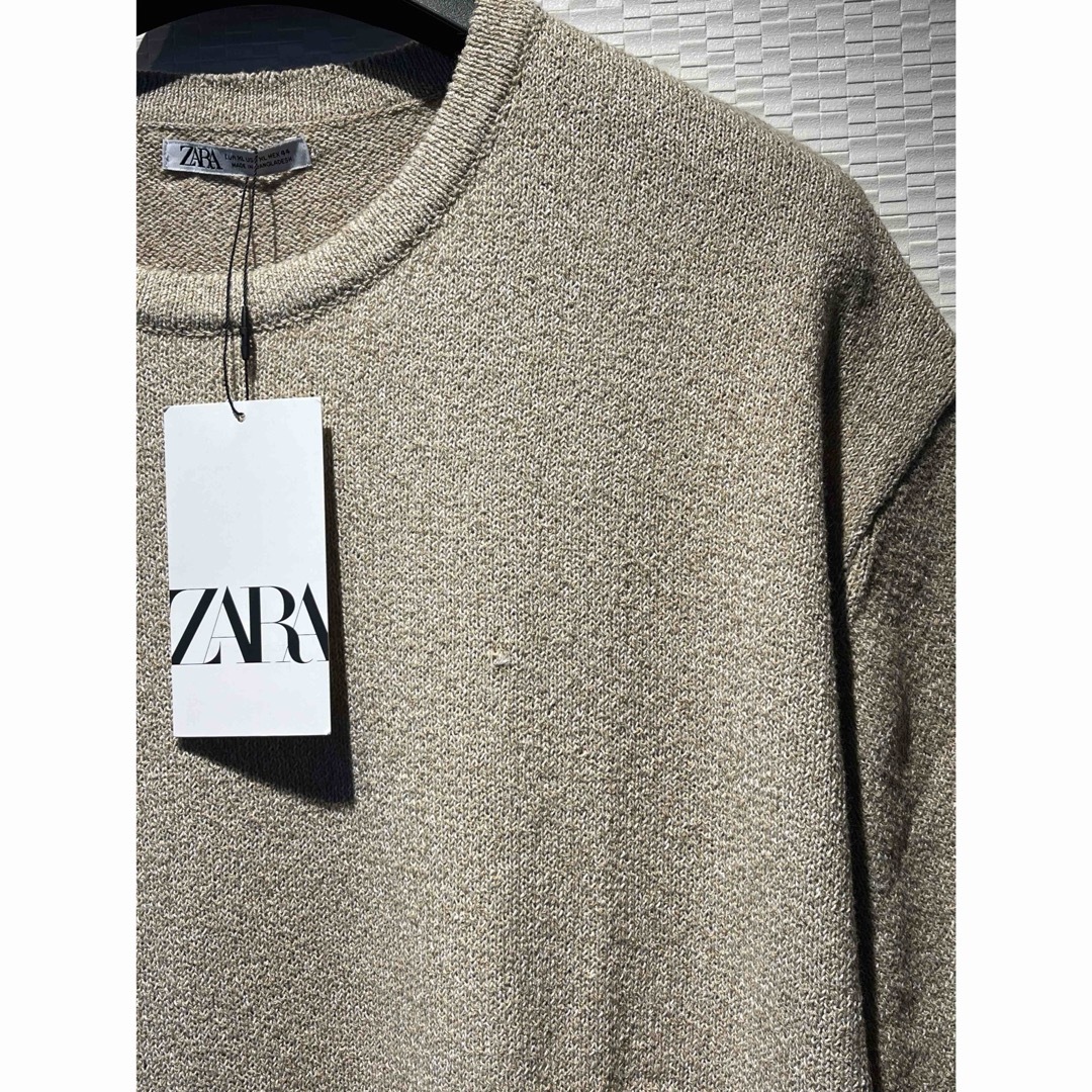 ZARA(ザラ)の◇ZARA◇ザラ◇半袖◇ニットTシャツ◇US◇ＸＬサイズ◇未使用タグ付き◇ メンズのトップス(Tシャツ/カットソー(半袖/袖なし))の商品写真