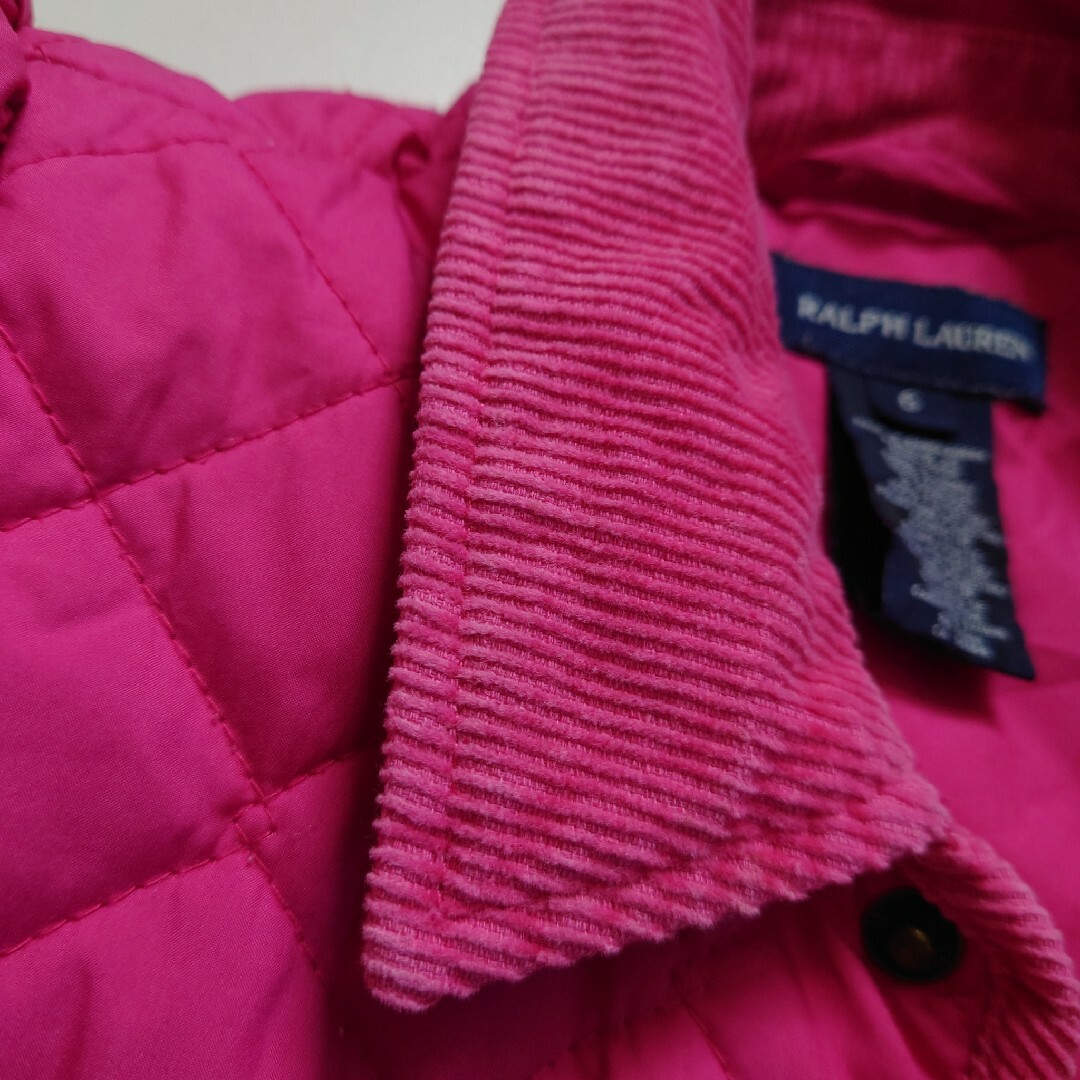 Ralph Lauren(ラルフローレン)のラルフローレン　キルティングコート　サイズ120 キッズ/ベビー/マタニティのキッズ服女の子用(90cm~)(ジャケット/上着)の商品写真