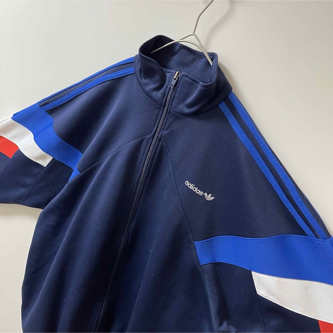 adidas - XL 90s】アディダス刺繍トラックジャケット古着 adidas - XL 90s】アディダス刺繍トラックジャケット古着