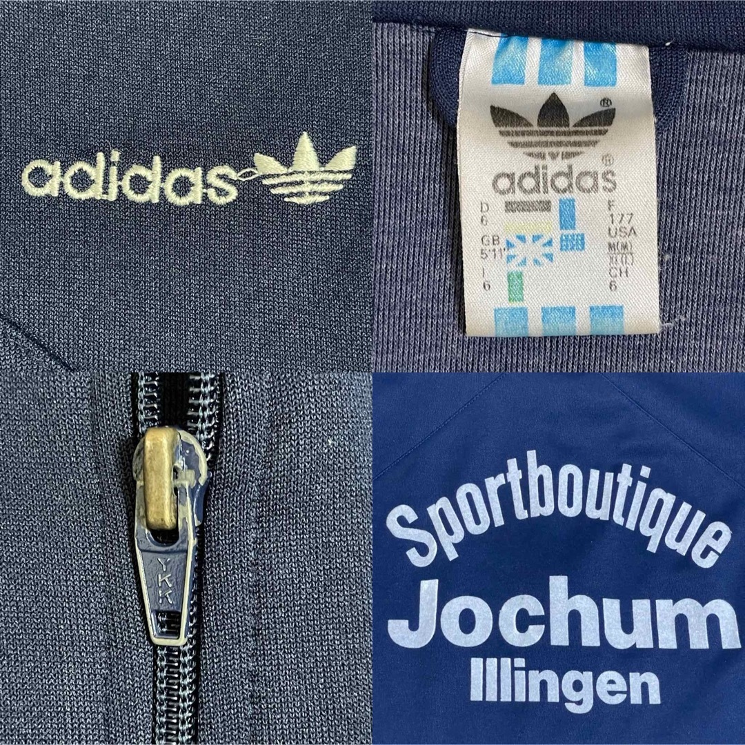 adidas - XL 90s】アディダス刺繍トラックジャケット古着 adidas - XL 90s】アディダス刺繍トラックジャケット古着