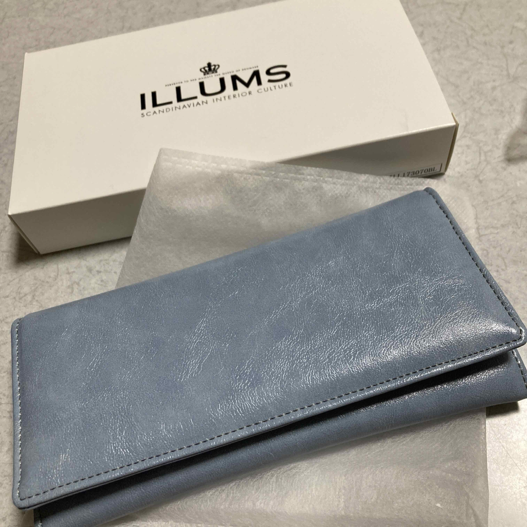 ILLUMS 長財布　ブルー レディースのファッション小物(財布)の商品写真