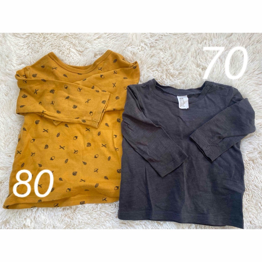 UNIQLO(ユニクロ)のUNIQLO H&M 70 80 キッズ/ベビー/マタニティのベビー服(~85cm)(シャツ/カットソー)の商品写真