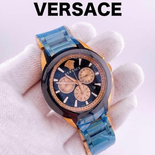 VERSACE - IT5PFMDHC5HQ 未使用保管品 ヴェルサーチ クロノグラフ ...