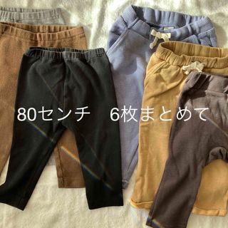 ユニクロ(UNIQLO)のキッズパンツ　6枚まとめて　80サイズ　(パンツ)