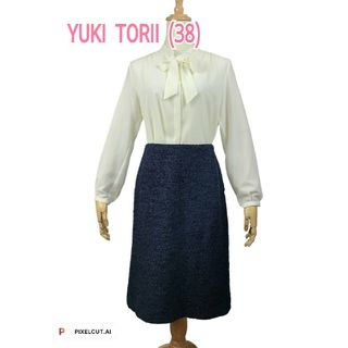 ユキトリイインターナショナル(YUKI TORII INTERNATIONAL)の美品 yuki torii ユキトリイ　レーススカート(ひざ丈スカート)