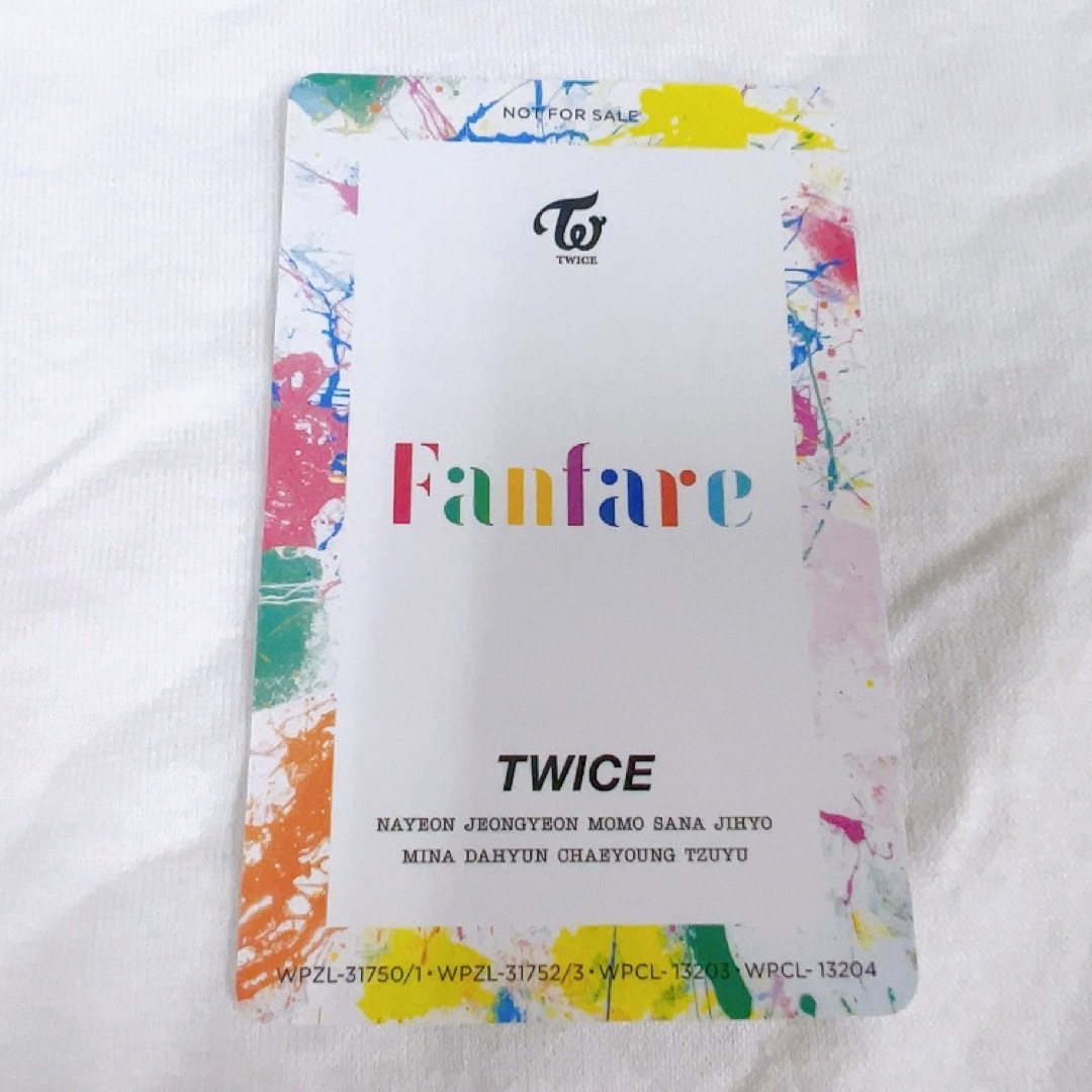 TWICE(トゥワイス)のTWICE サナ fanfare ソロトレカ ハイタッチ券 トレカ エンタメ/ホビーのタレントグッズ(アイドルグッズ)の商品写真