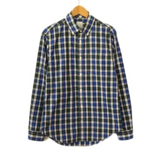 ギャップ(GAP)のギャップ GAP シャツ チェック ボタンダウン コットン XS 青 ブルー(シャツ)