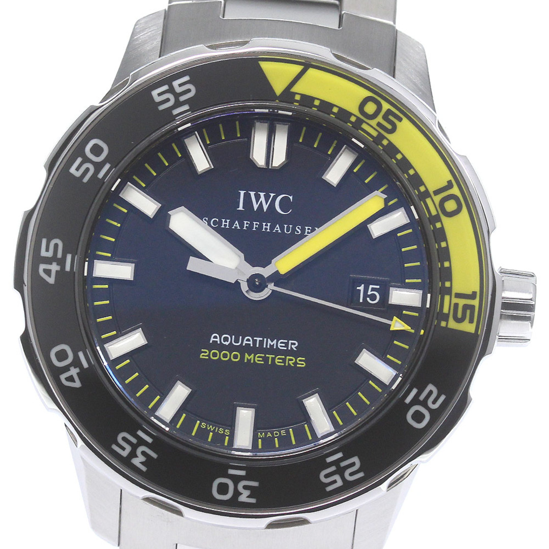 28800日差IWC SCHAFFHAUSEN IW356801 アクアタイマー 2000 デイト 自動巻き メンズ _762101