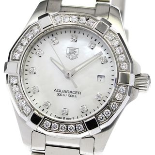 タグホイヤー(TAG Heuer)のタグホイヤー TAG HEUER WAY1414 アクアレーサー 11P ダイヤベゼル クォーツ レディース 良品 _793813【ev20】(腕時計)