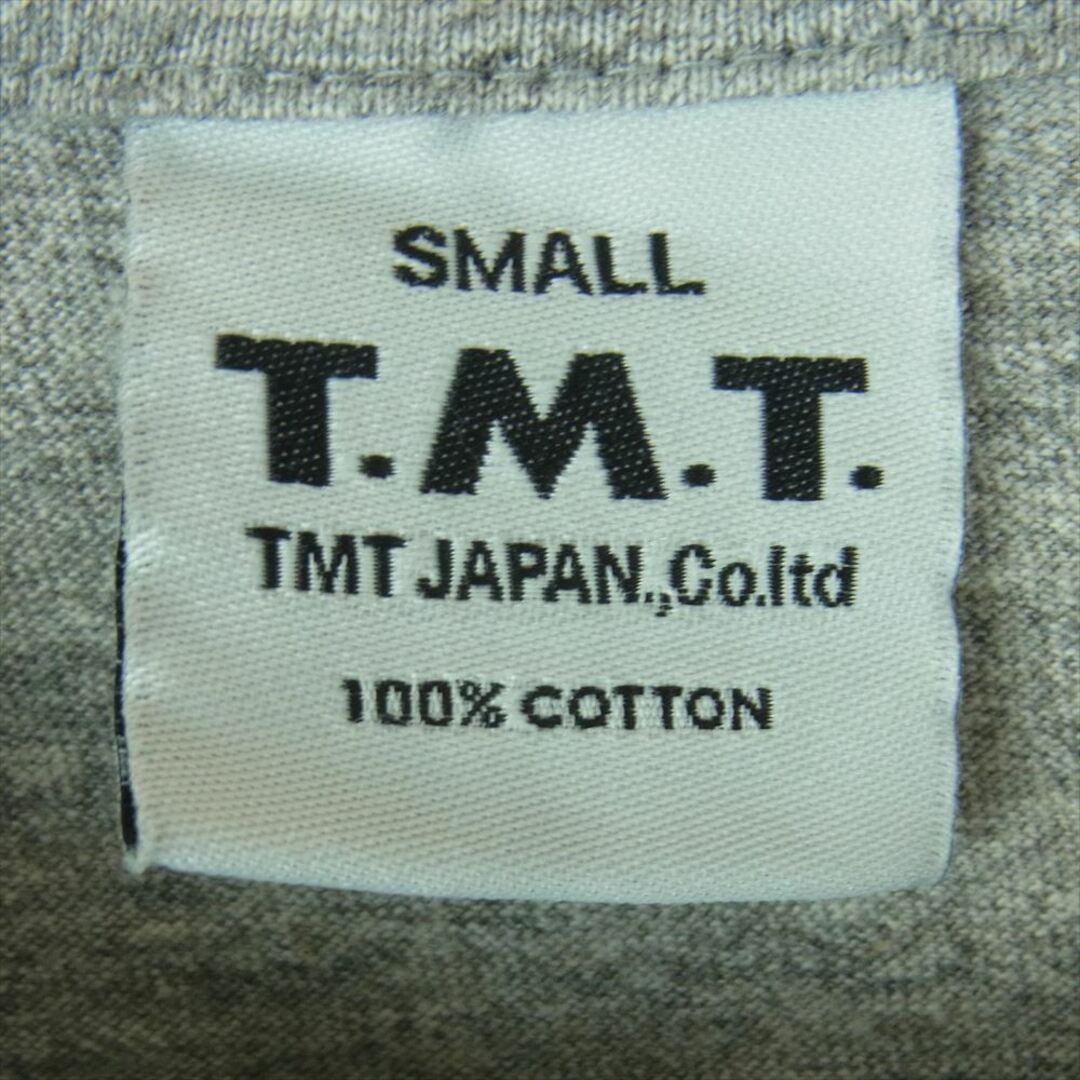 TMT(ティーエムティー)のTMT ティーエムティー フラワー ロゴ プリント 半袖 Tシャツ コットン 日本製 グレー系 S【新古品】【未使用】【中古】 メンズのトップス(Tシャツ/カットソー(半袖/袖なし))の商品写真