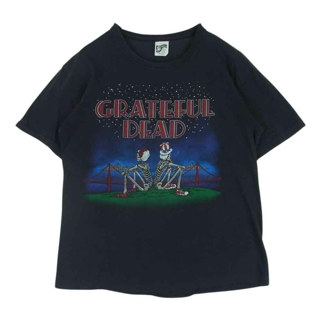 ヴィンテージ VINTAGE 80s GRATEFUL DEAD グレイトフルデッド バンド Tシャツ 半袖 Dead Set Reckoning マウス&ケリー ブラック系 L約45cm着丈