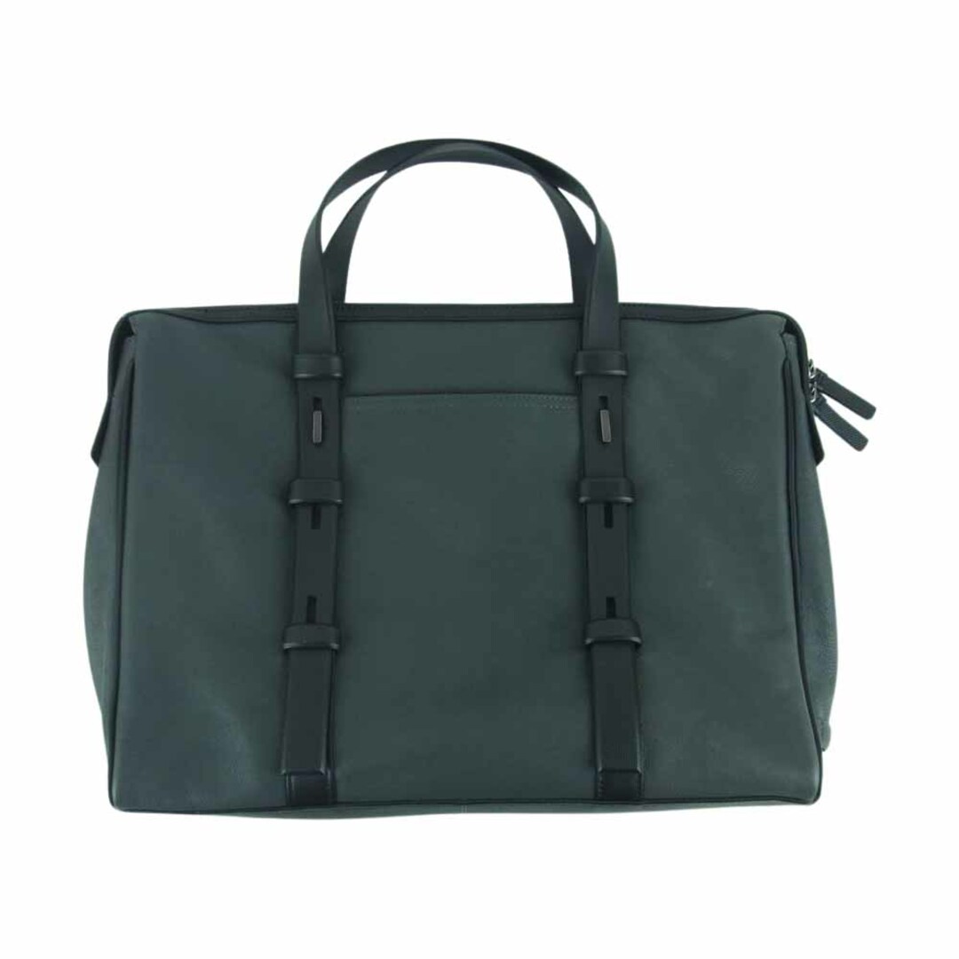 TUMI(トゥミ)のTUMI トゥミ 68917IRN MISSION HARRISON Leather Briefcase ミッション ハリソン レザー ブリーフケース バッグ グレー系【中古】 メンズのバッグ(ビジネスバッグ)の商品写真