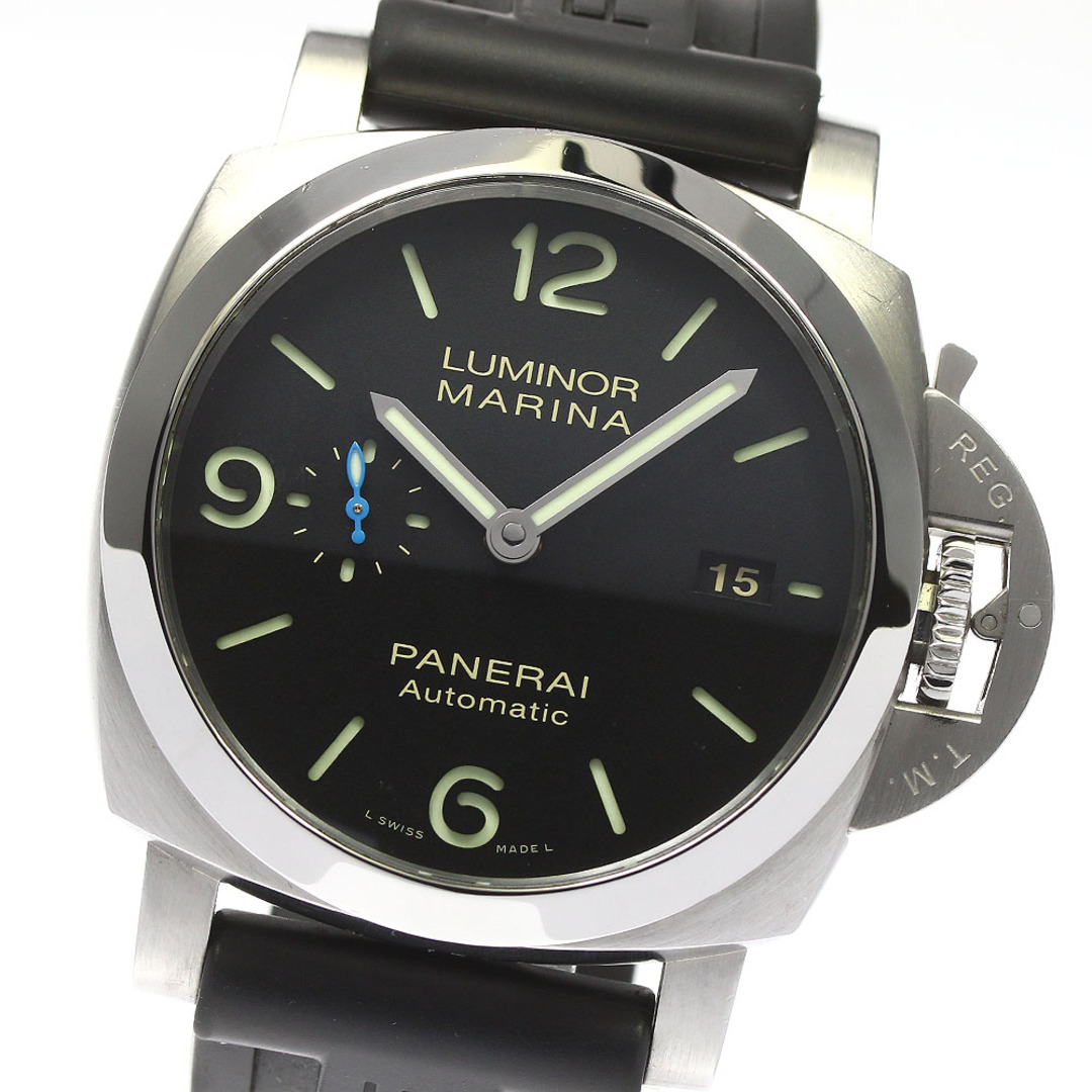 約44mmベルトサイズパネライ PANERAI PAM01312 ルミノール マリーナ デイト 自動巻き メンズ 箱・保証書付き_791365