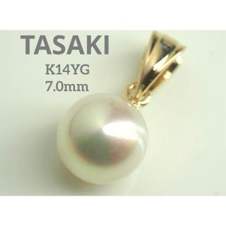 タサキ(TASAKI)のTASAKI☆タサキ　K14YG アコヤ本真珠　ペンダントトップ　パール　ur(ネックレス)