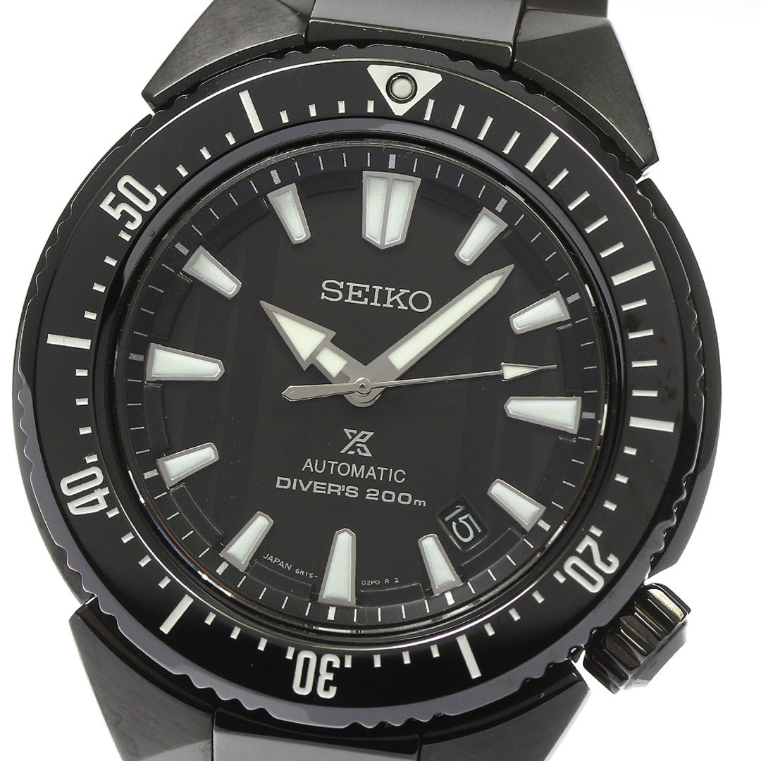 ブラックムーブメントセイコー SEIKO SBDC045/6R15-03J0 プロスペックス ダイバースキューバ トランスオーシャン 自動巻き メンズ 良品 箱付き_794505