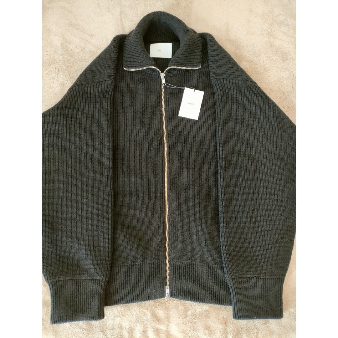 stein OVERSIZED DRIVERS KNIT ZIP JACKET メンズのトップス(ニット/セーター)の商品写真