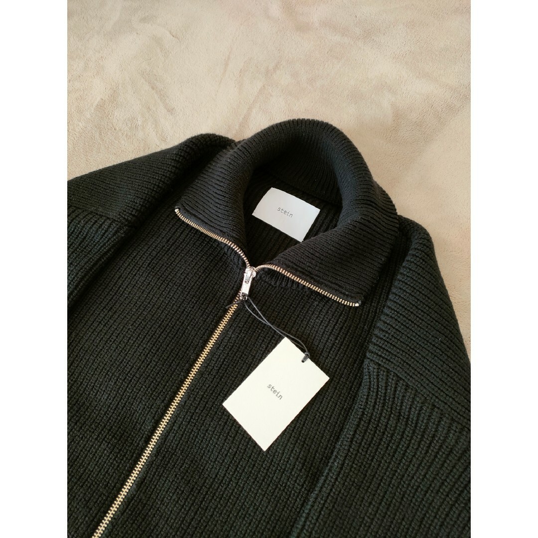 stein OVERSIZED DRIVERS KNIT ZIP JACKET メンズのトップス(ニット/セーター)の商品写真