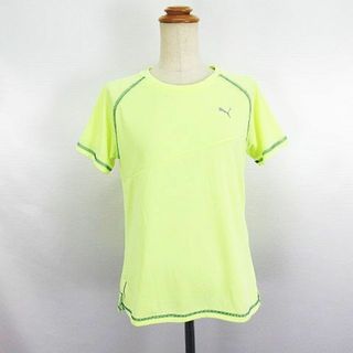 プーマ(PUMA)のプーマ RUNNING Tシャツ 半袖 丸首 メッシュ地 L レモンイエロー(ウェア)