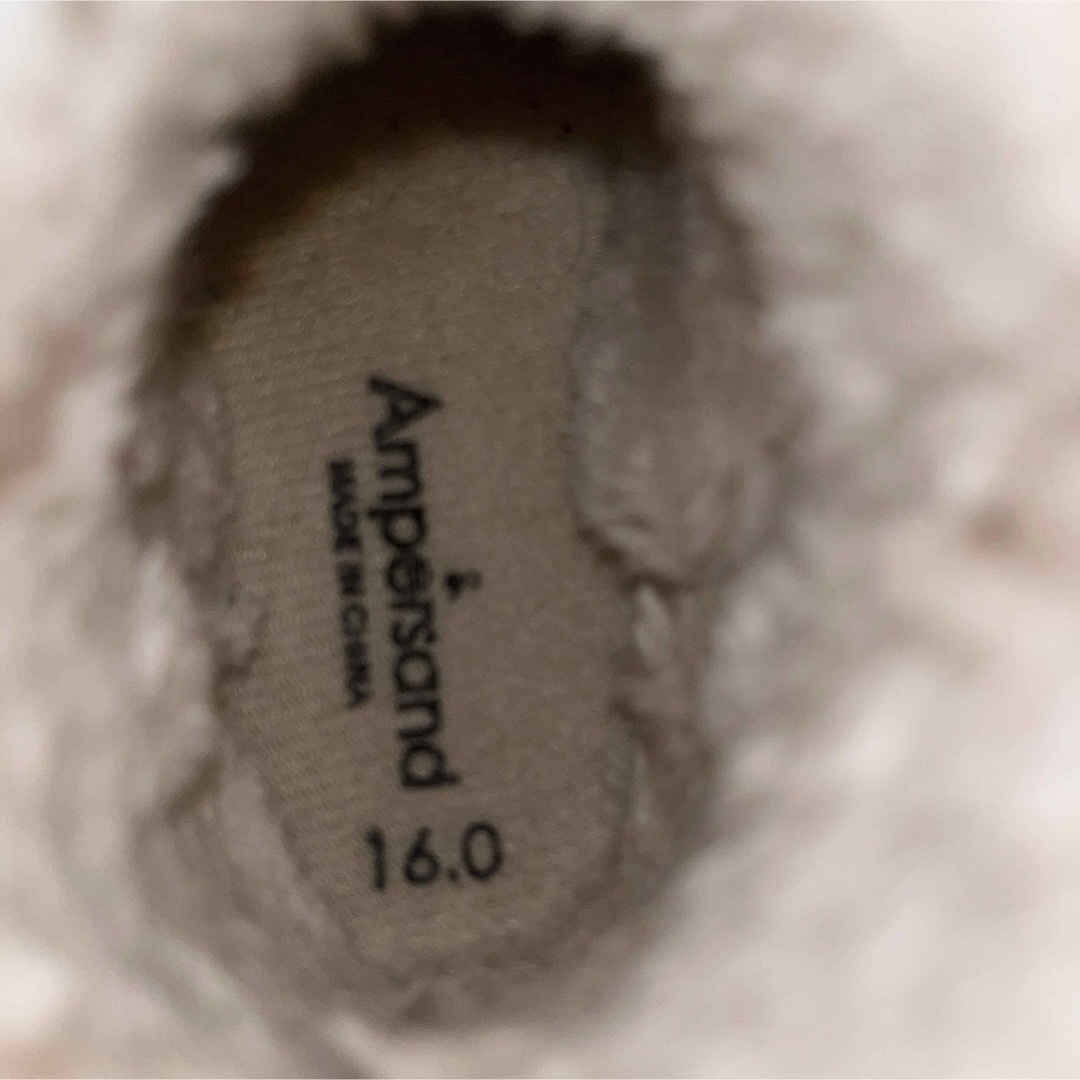 ampersand(アンパサンド)のムートンブーツ　ampersand 16センチ キッズ/ベビー/マタニティのキッズ靴/シューズ(15cm~)(ブーツ)の商品写真