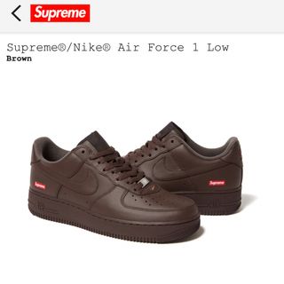 シュプリーム(Supreme)のNike Air Force 1 Low supreme brown(スニーカー)